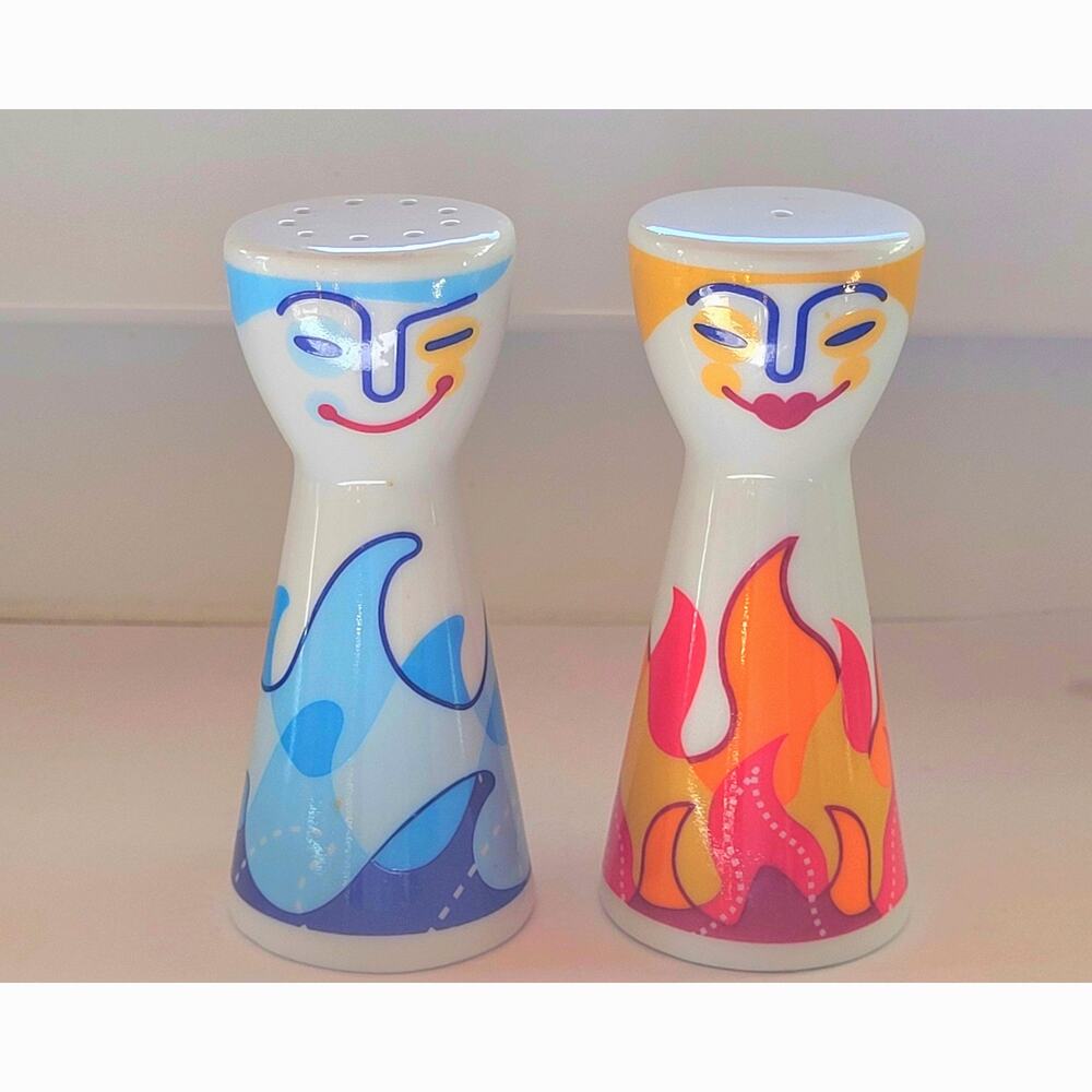 Vintage Ritzenhoff Salt Pepper Shakers Mr Mrs Carl Van Ommen 2004 Germany